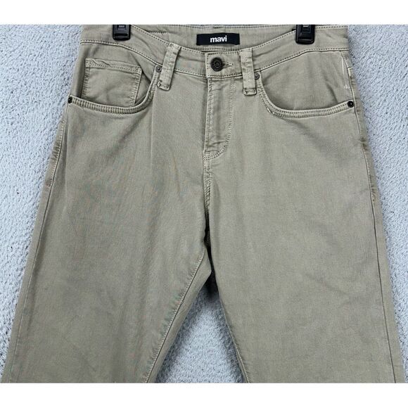 Mavi Jeans Mens 31X34 Matt Beige Relaxed Straight Leg Stretch 5 Pocket Denim NEW